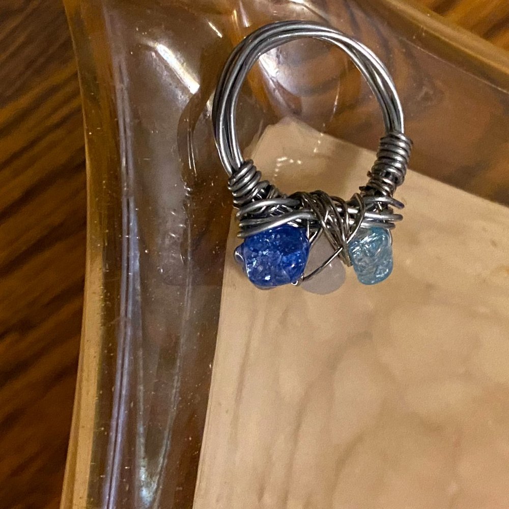 Handmade crystal ring - Picture 3 of 3